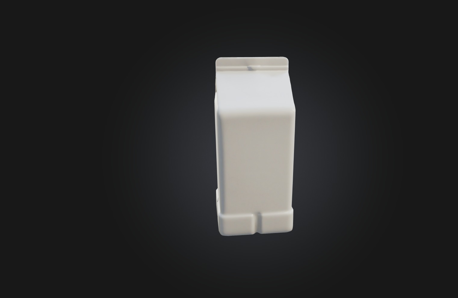 Voxel Milk Carton Low-poly 3D model_6