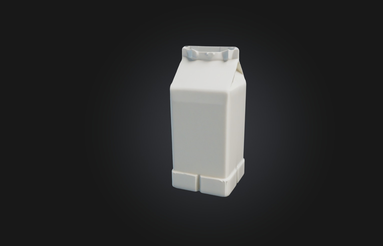 Voxel Milk Carton Low-poly 3D model_2