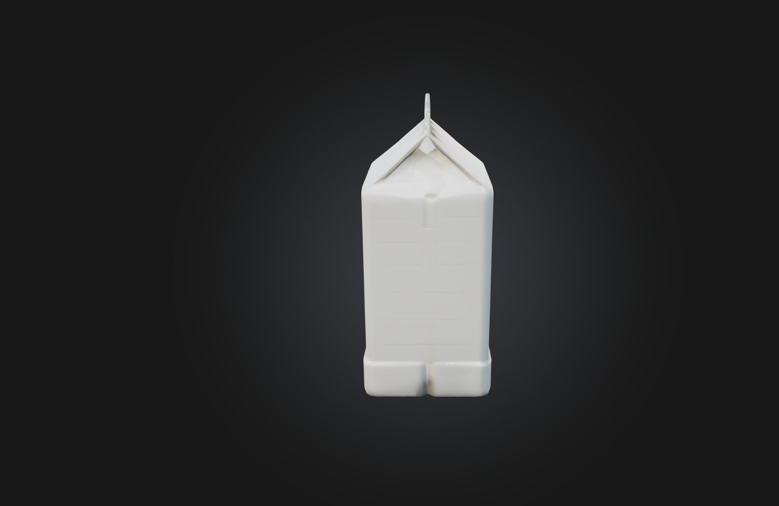 Voxel Milk Carton Low-poly 3D model_4