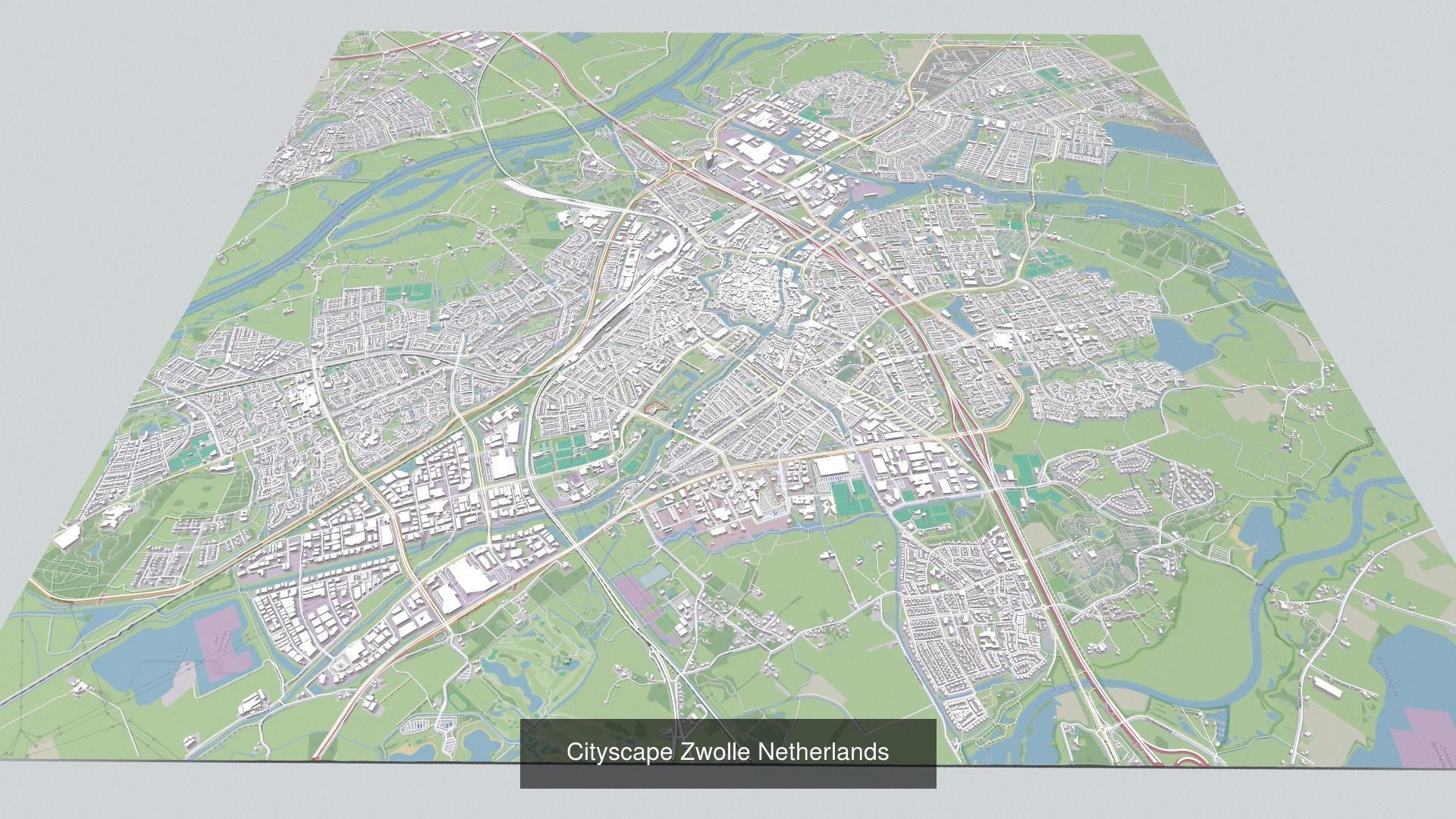 Four cities of Netherlands 3D Model Collection_6