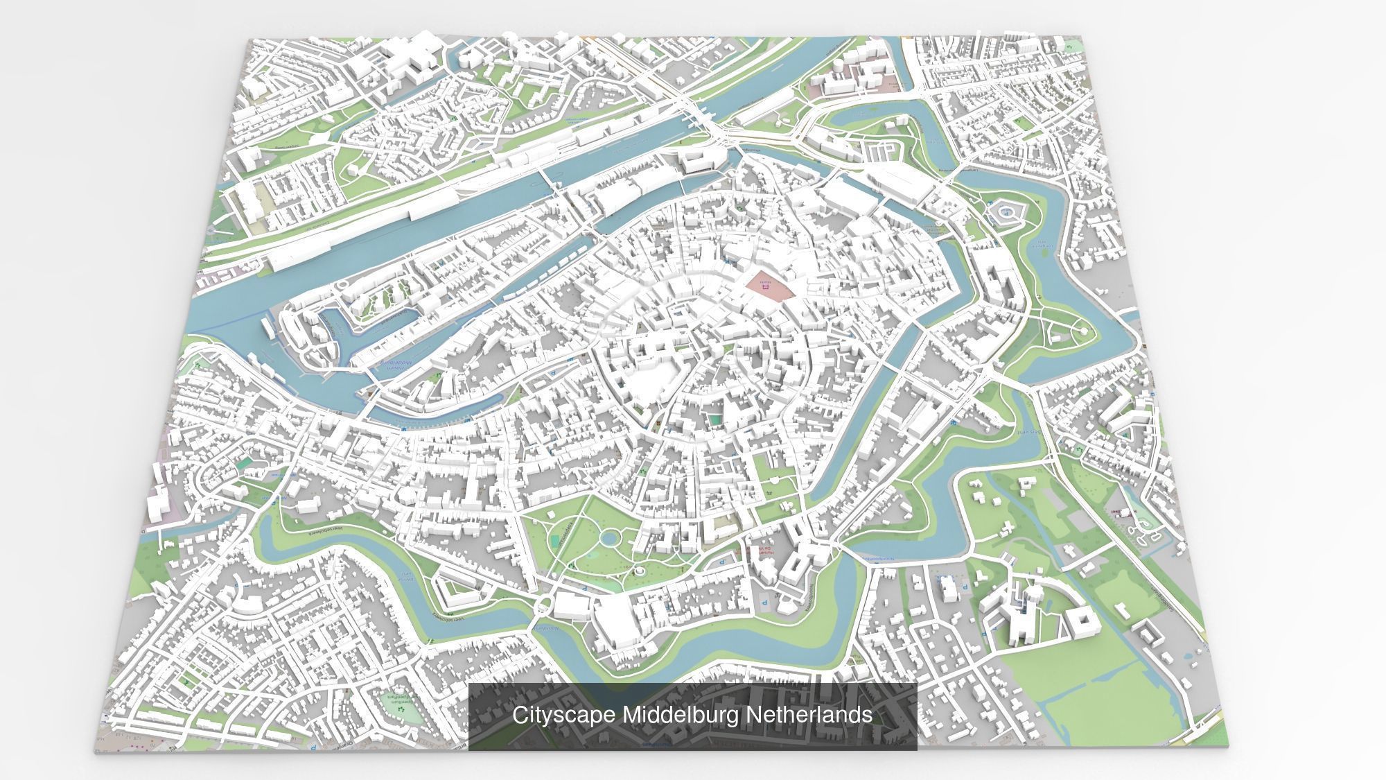 Four cities of Netherlands 3D Model Collection_8