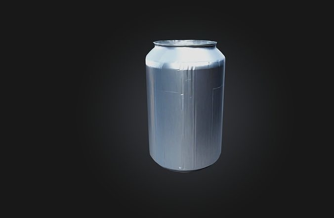 Voxel Soda Can Low-poly 3D model