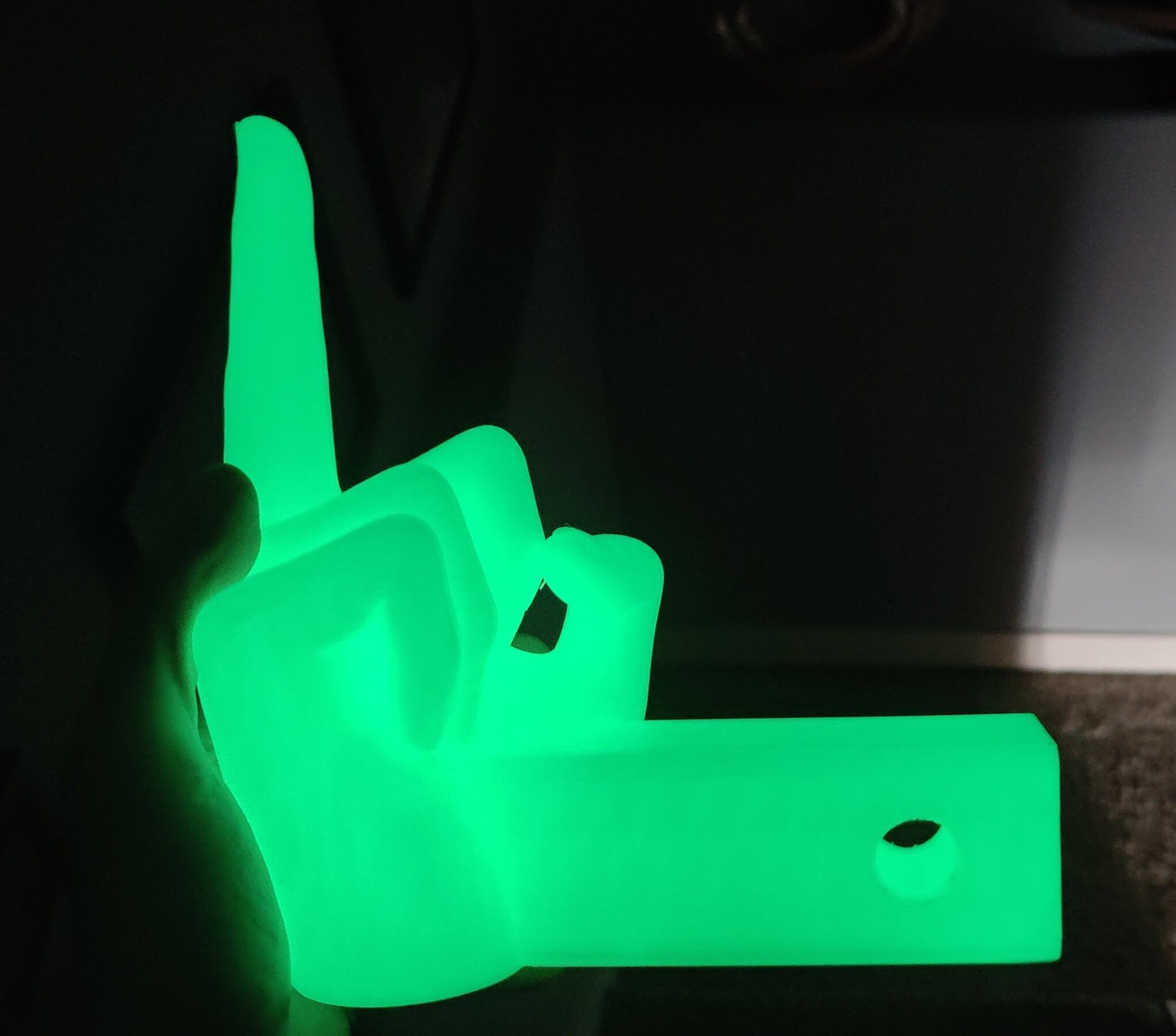 The Finger Trailer Hitch Cover 3D print model_2