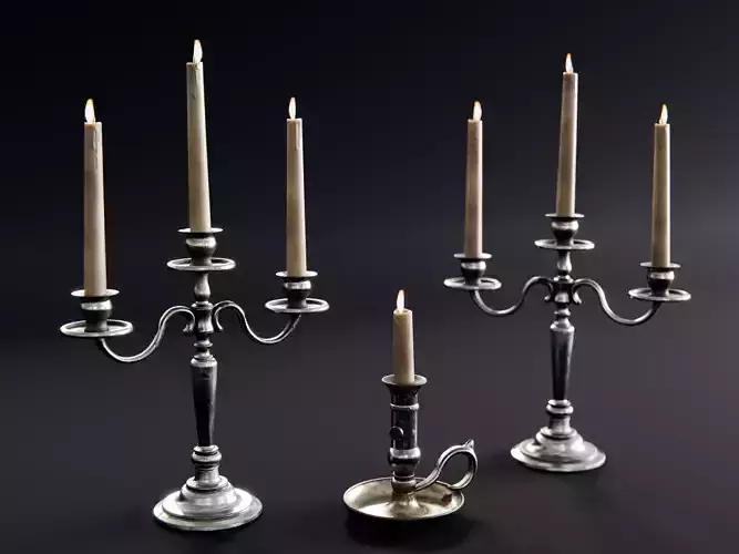 candle holders with candles