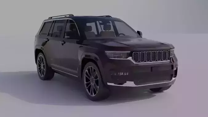 Generic Luxury SUV 1 Low-poly 3D model