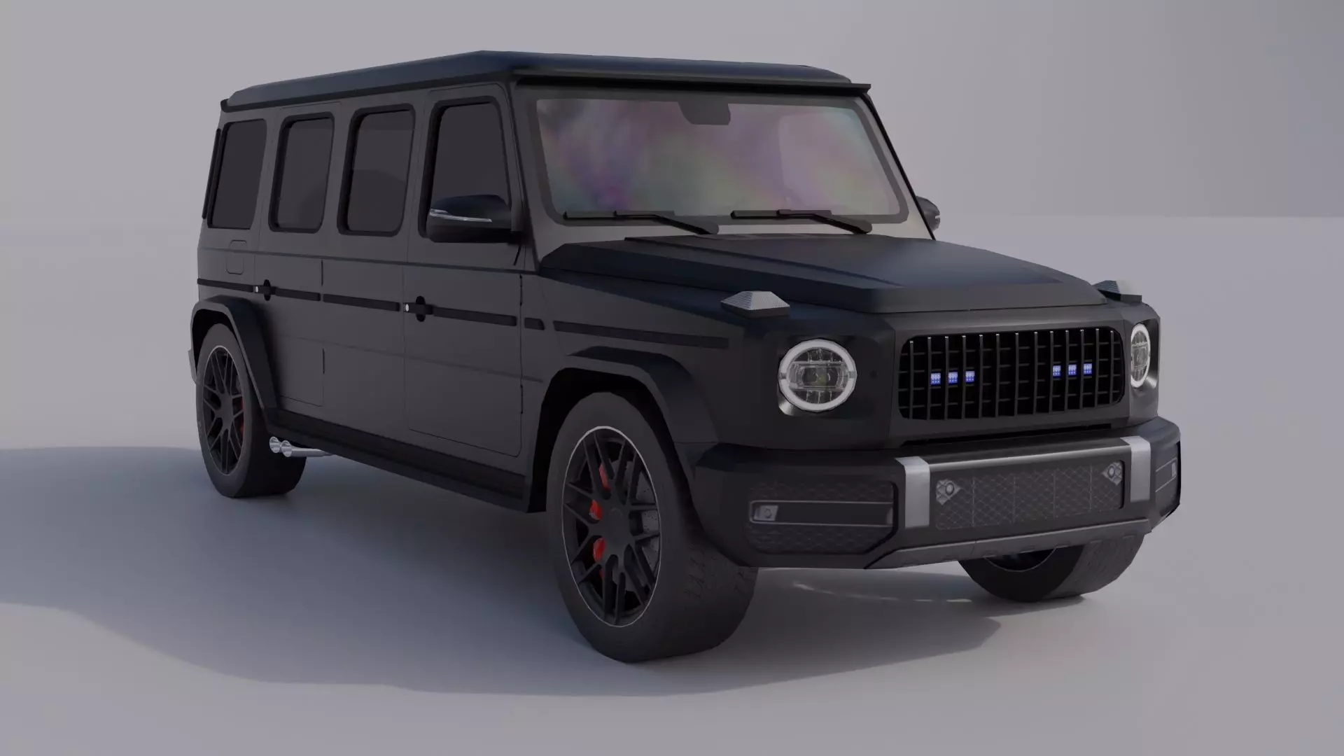 Generic Armored SUV 4 Low-poly 3D model