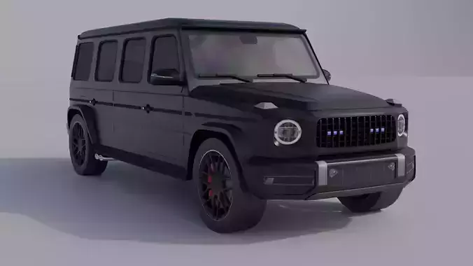 Generic Armored SUV 4 Low-poly 3D model