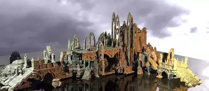 Elven temple ruins Temple kitbash 2 