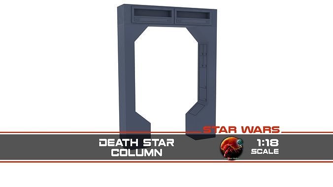 Death Star Column 1-18 scale Kenner Hasbro Free 3D print model