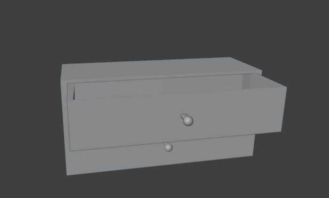 Wooden Drawer Probs Manuall Material LowPoly Free low-poly 3D model_3