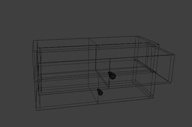 Wooden Drawer Probs Manuall Material LowPoly Free low-poly 3D model_4