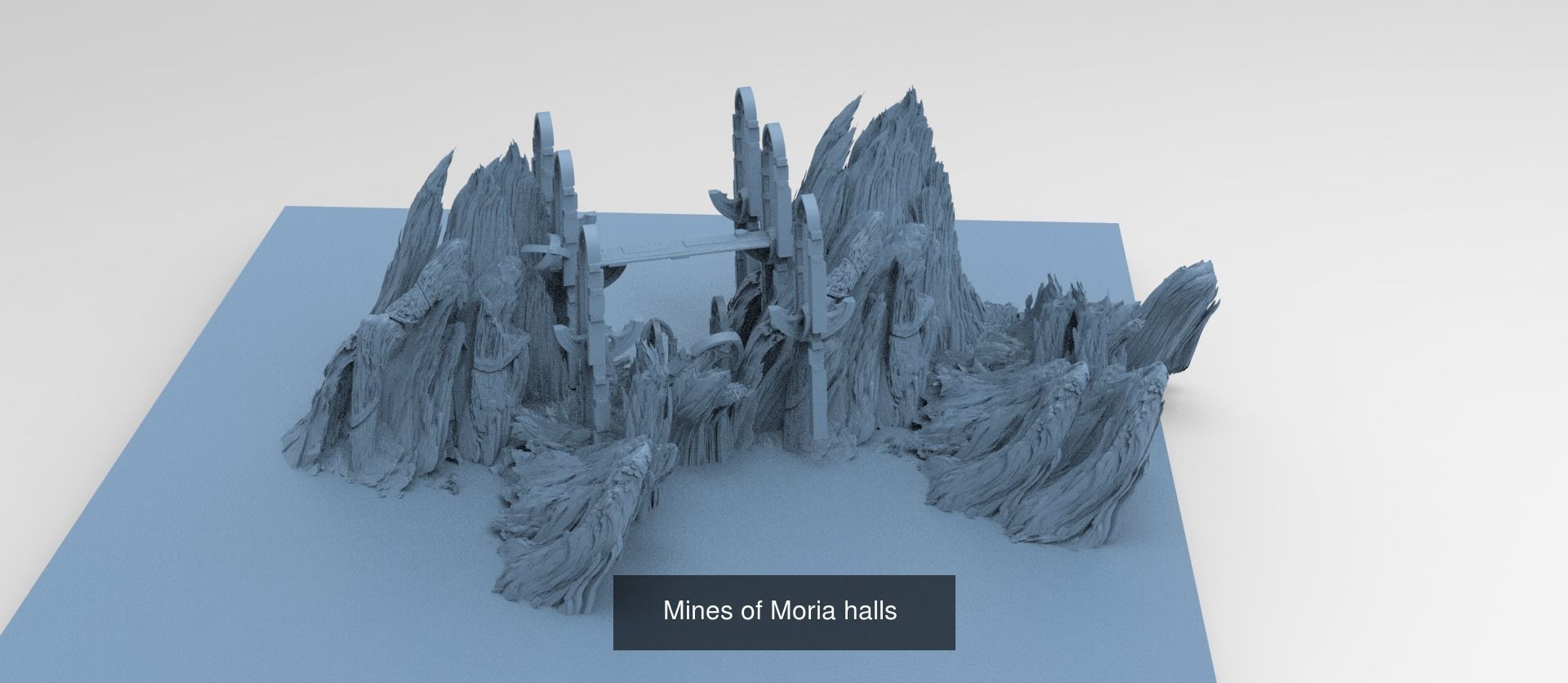Khazaddum mountain formations 3D Model Collection_16