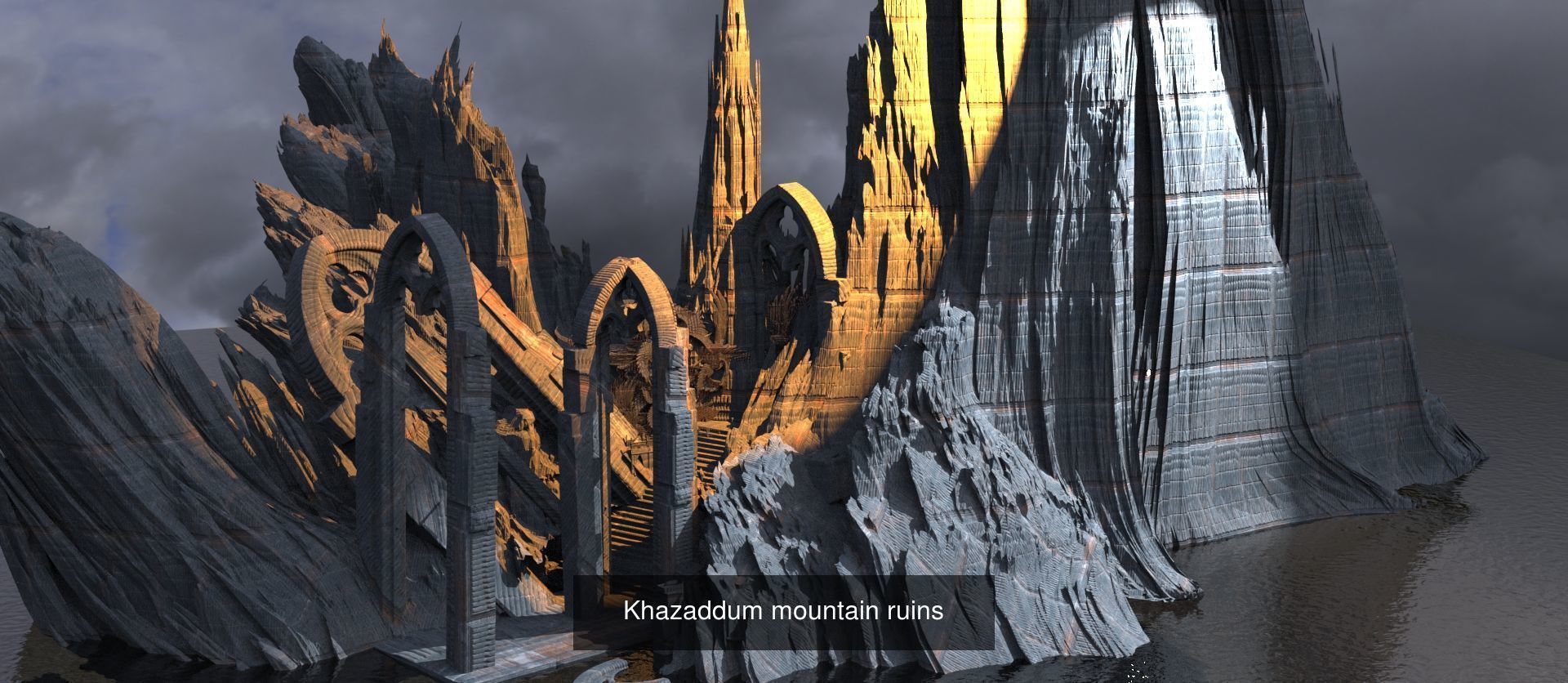 Khazaddum mountain formations 3D Model Collection_4