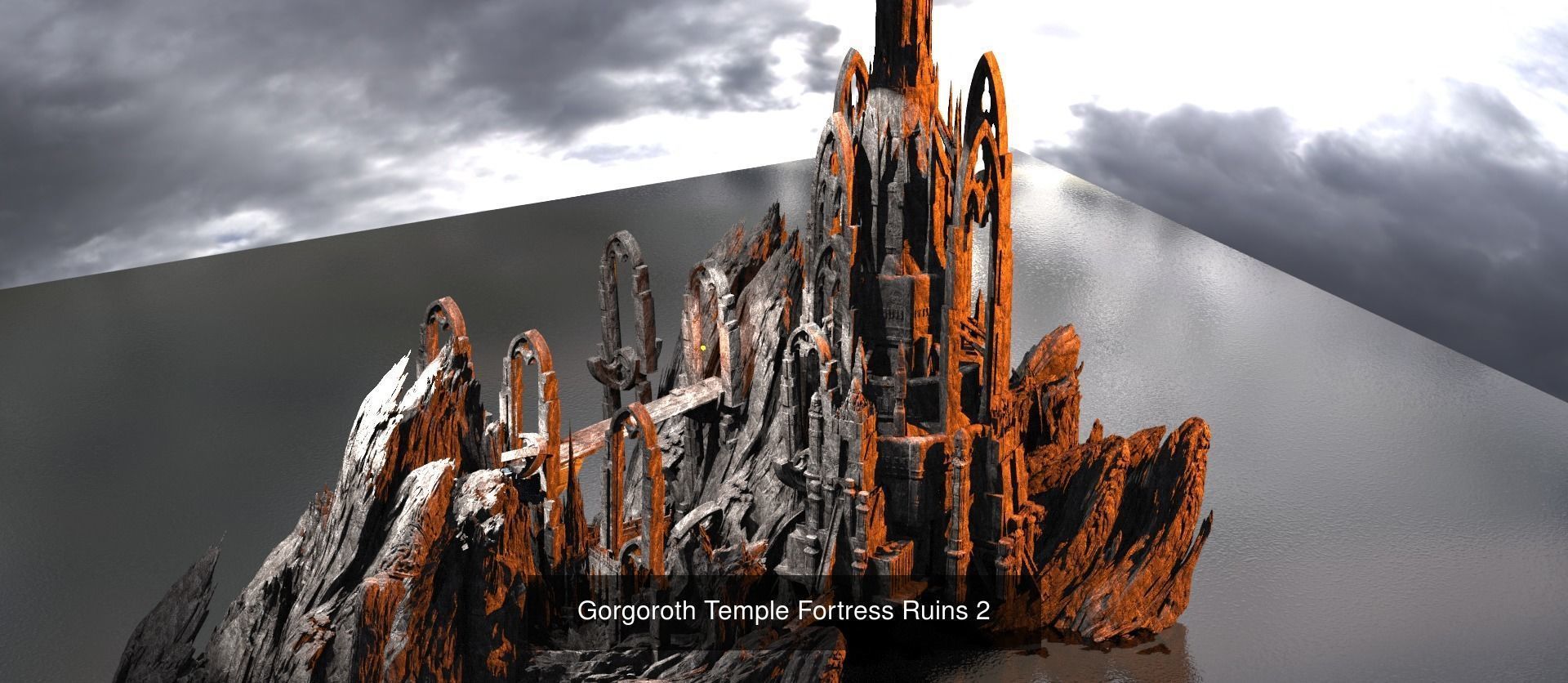 Khazaddum mountain formations 3D Model Collection_6