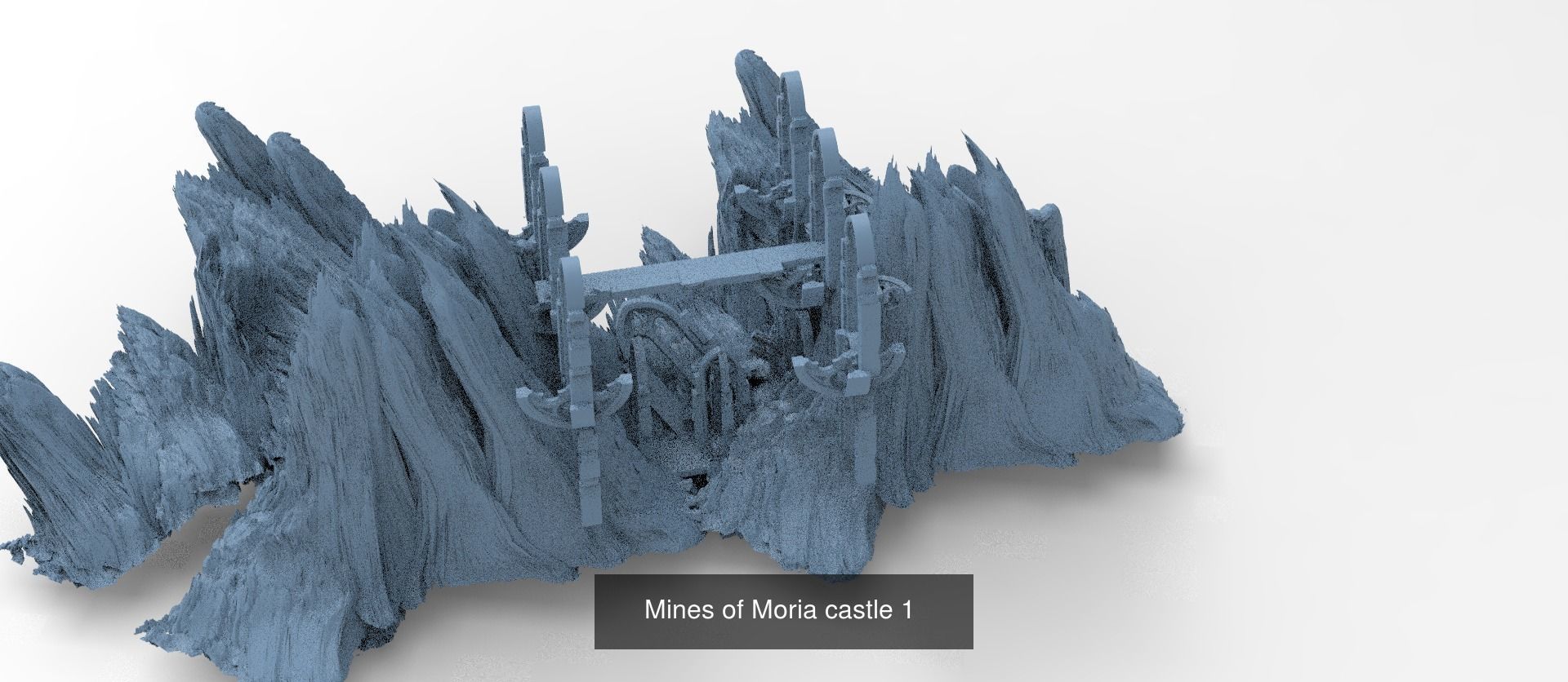 Khazaddum mountain formations 3D Model Collection_9
