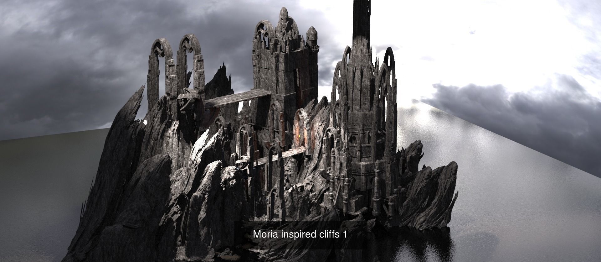 Khazaddum mountain formations 3D Model Collection_8