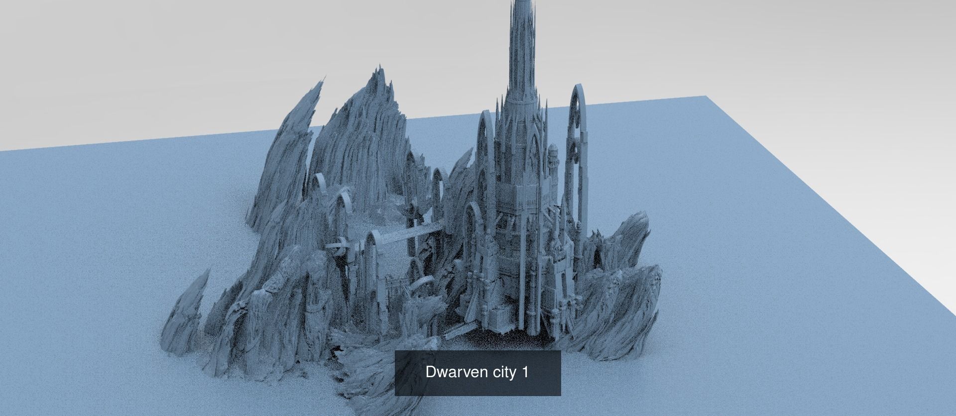 Khazaddum mountain formations 3D Model Collection_12