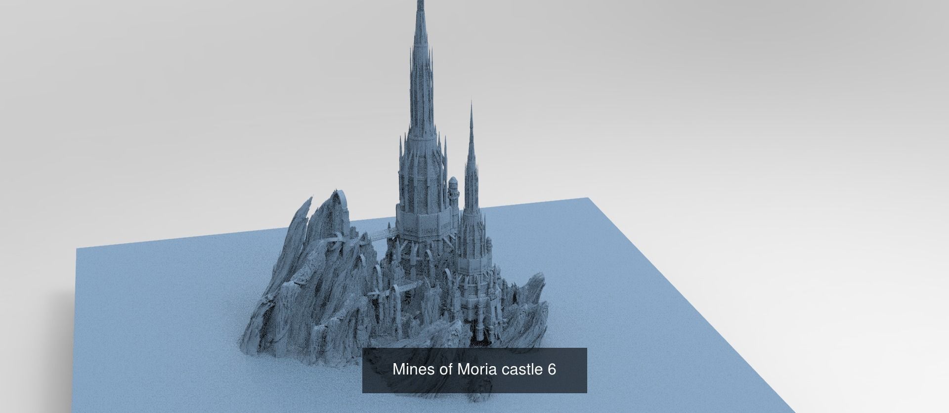 Khazaddum mountain formations 3D Model Collection_13