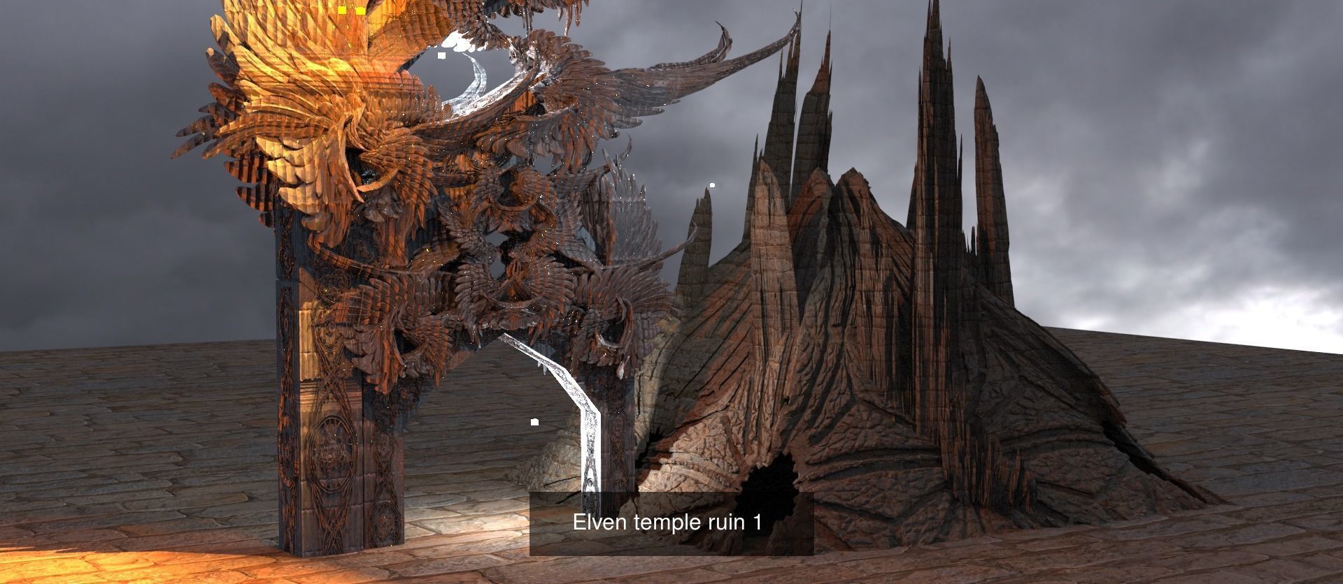 Khazaddum mountain formations 3D Model Collection_18