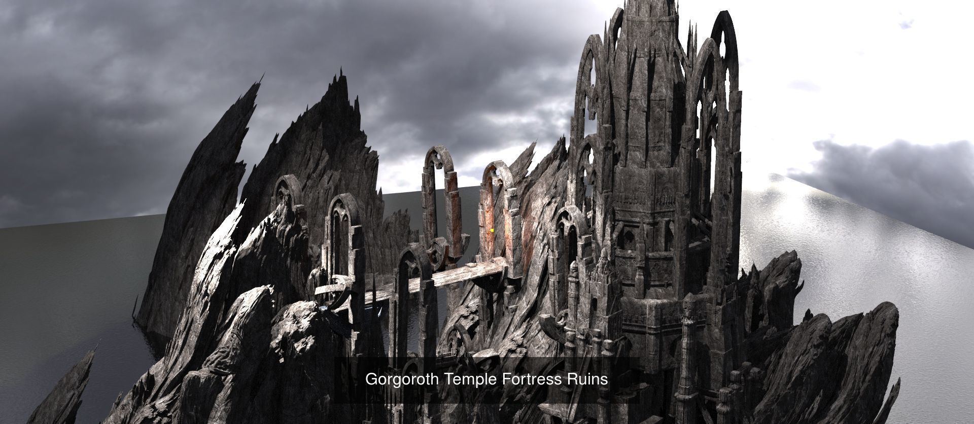 Khazaddum mountain formations 3D Model Collection_5