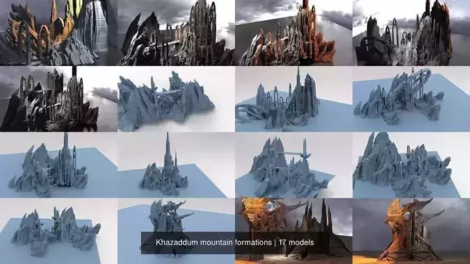 Khazaddum mountain formations