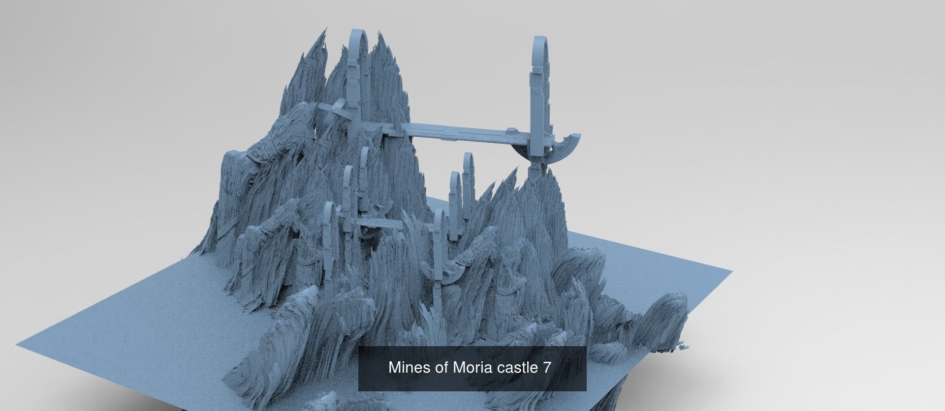 Khazaddum mountain formations 3D Model Collection_14