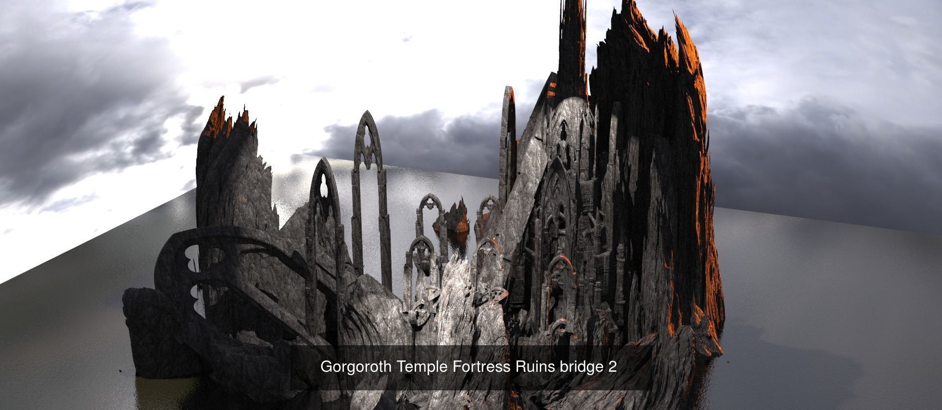 Khazaddum mountain formations 3D Model Collection_7