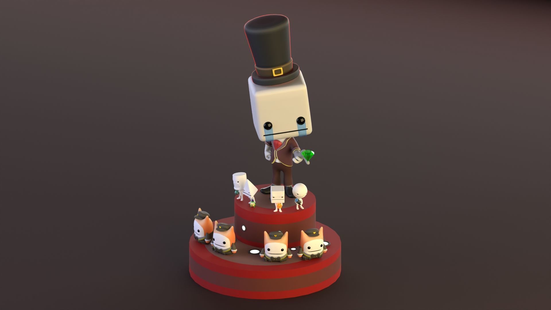 Battleblock Theater 3D model_1
