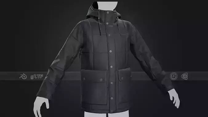 Black Winter Jacket Style 1 