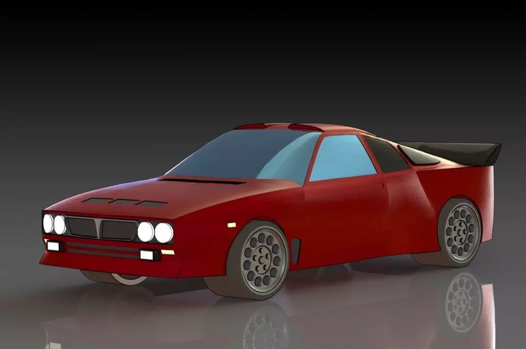 Lancia 037 Free 3D print model
