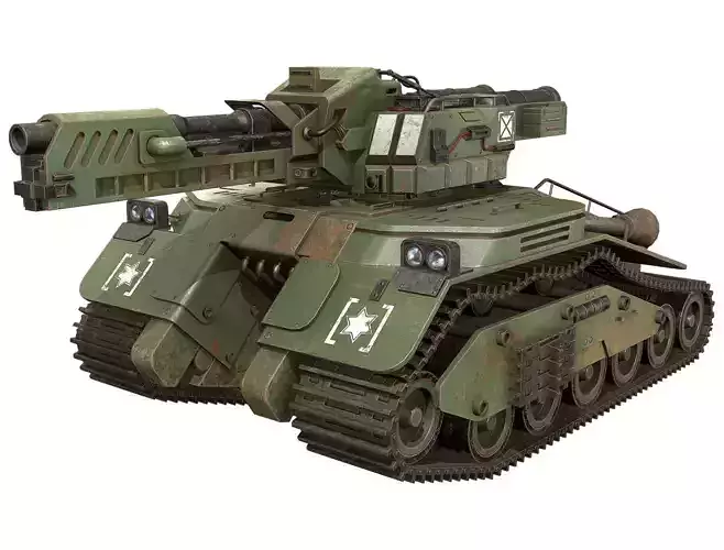 Tank Concept - 3 - Green 3D model