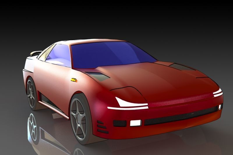 Mitsubishi 3000 GT Free 3D print model_3