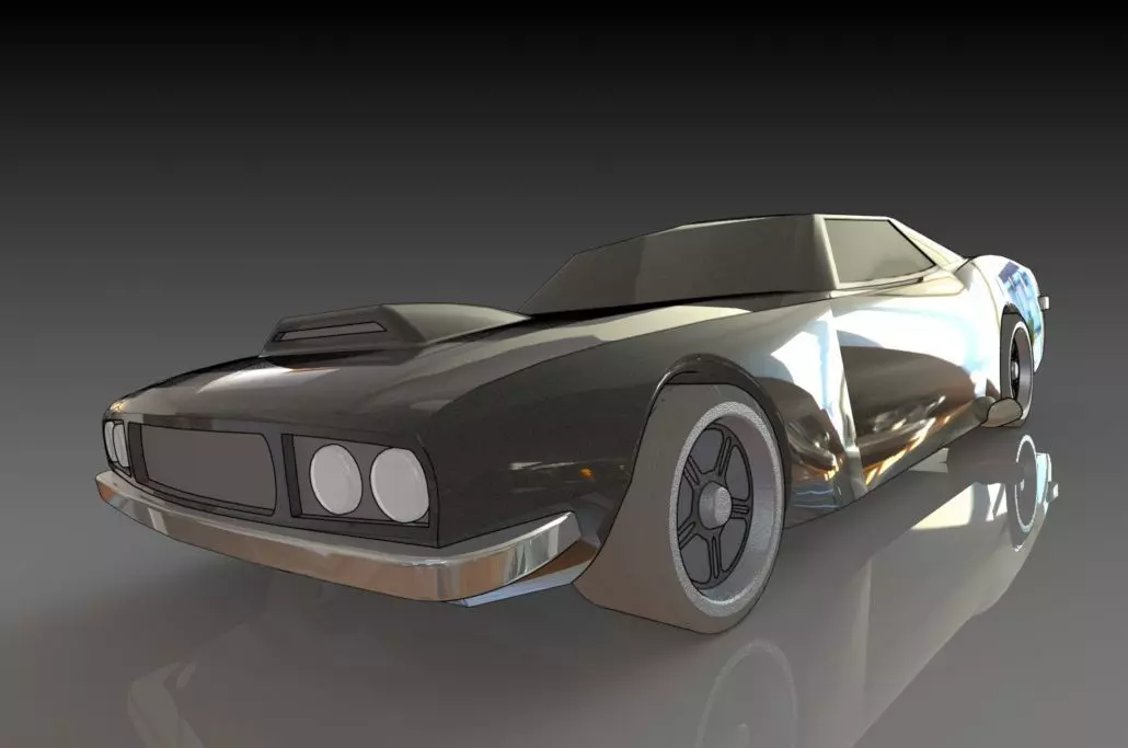 Dodge Challenger Free 3D print model_0