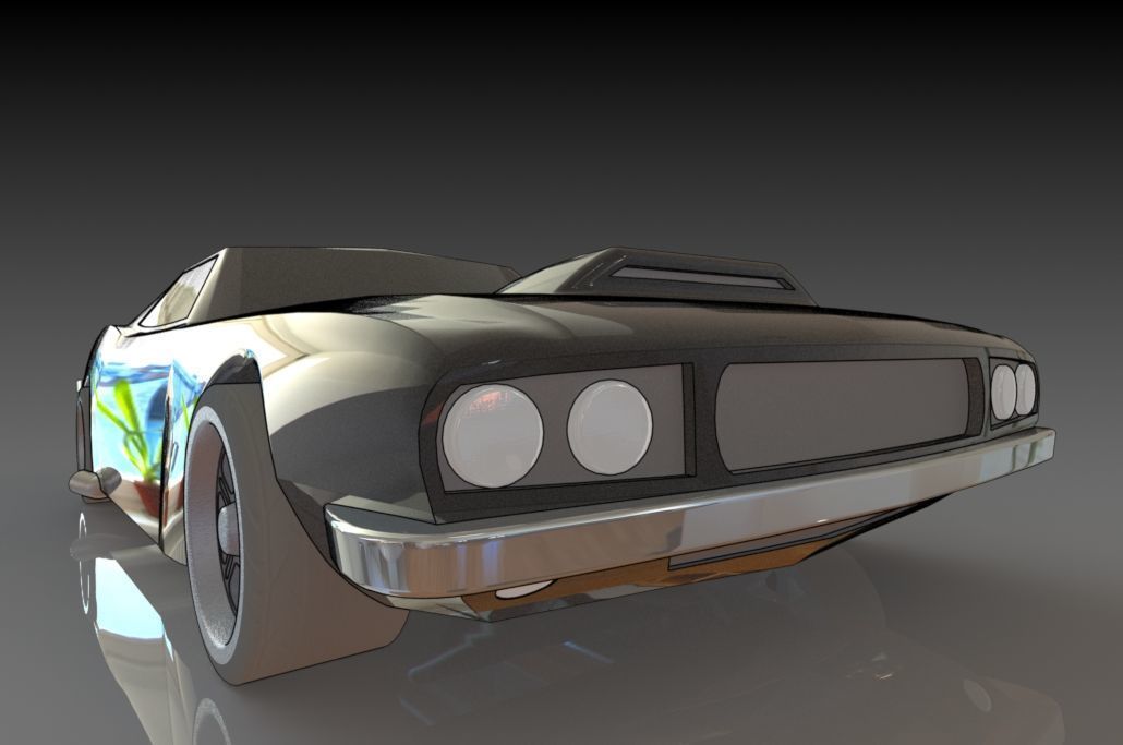 Dodge Challenger Free 3D print model_3