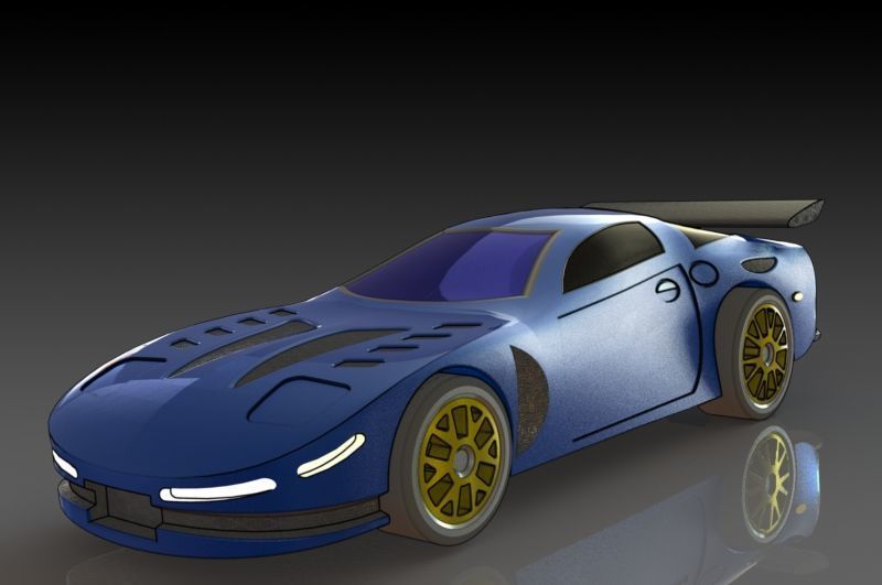 Chevrolet Corvette Free 3D print model_1