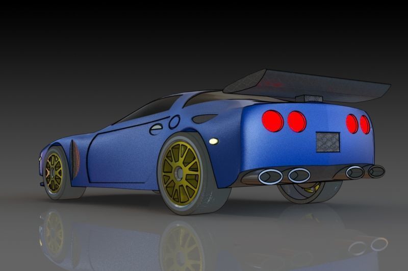 Chevrolet Corvette Free 3D print model_2