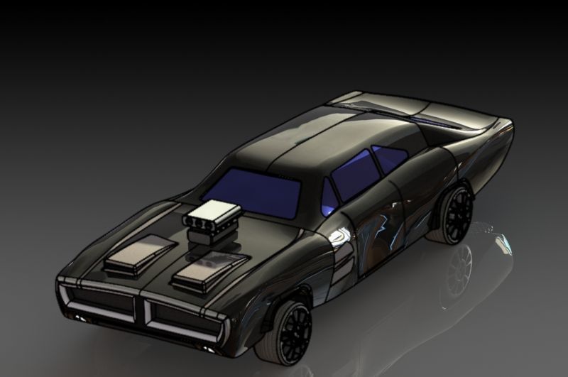 Dodge Charger Free 3D print model_3