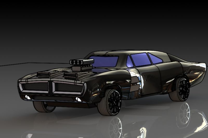 Dodge Charger Free 3D print model_1