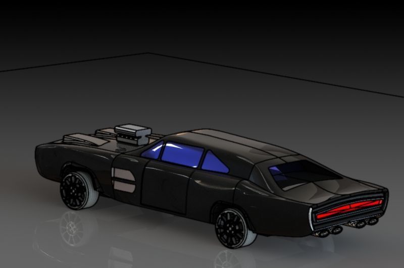 Dodge Charger Free 3D print model_5