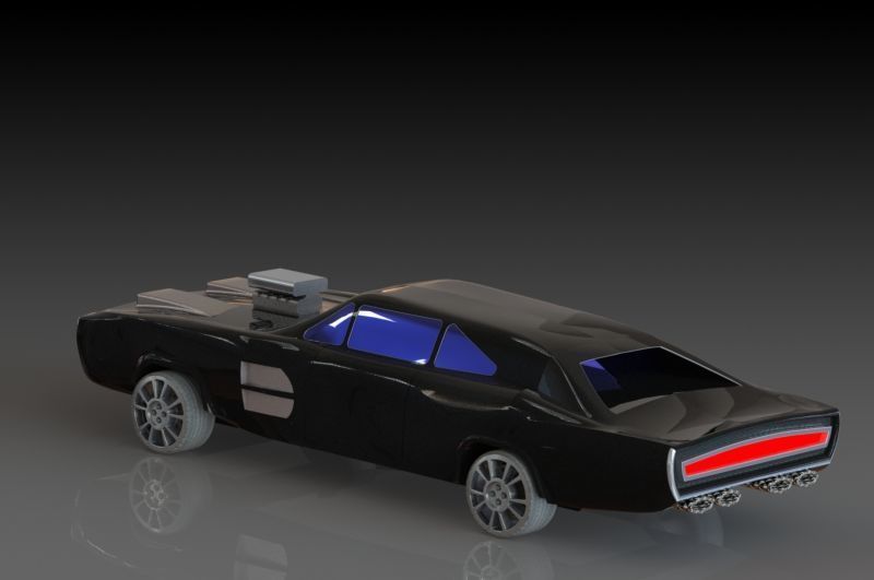 Dodge Charger Free 3D print model_4