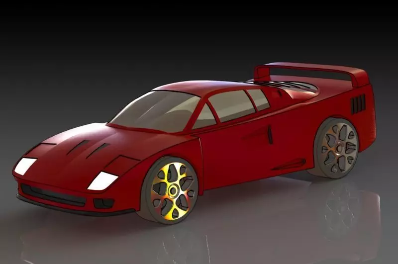 Ferrari F40 Free 3D print model_0