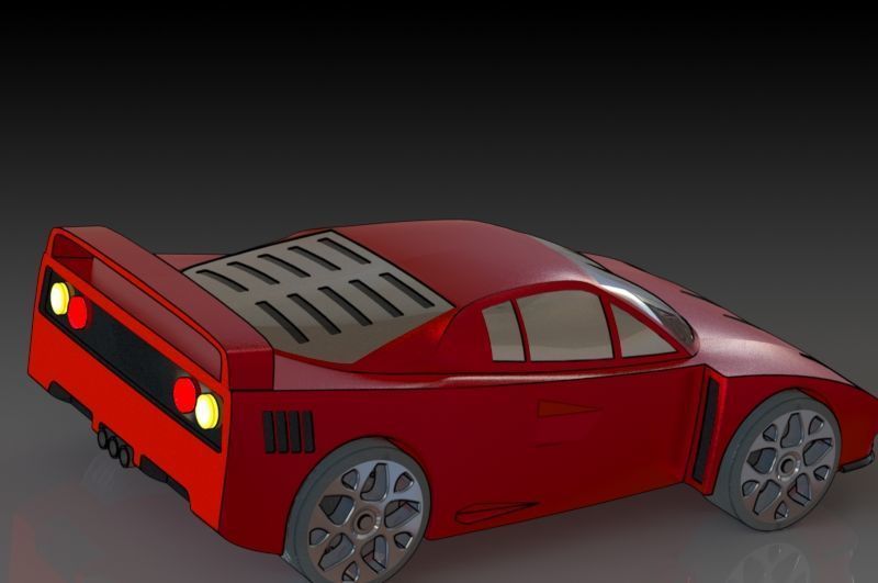 Ferrari F40 Free 3D print model_2