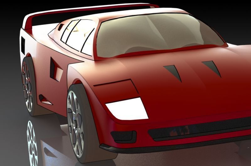Ferrari F40 Free 3D print model_3