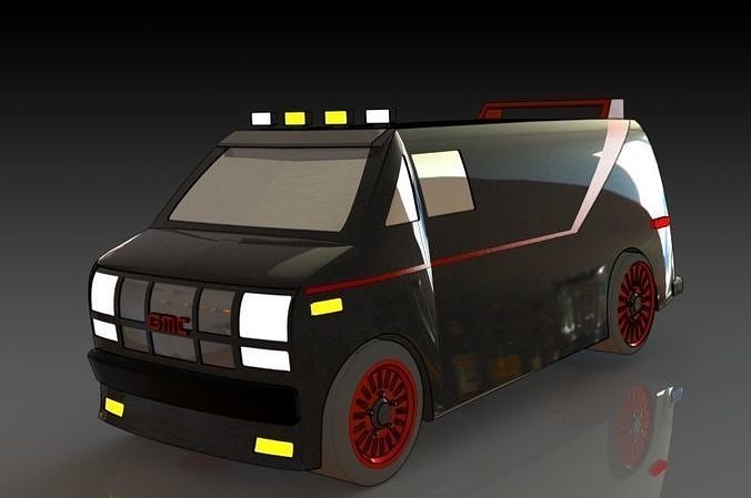 GMC Vandura A Team Van Free 3D print model