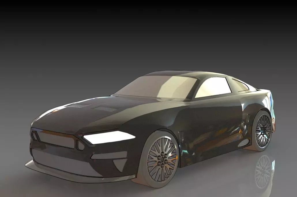 Ford Mustang Free 3D print model_0
