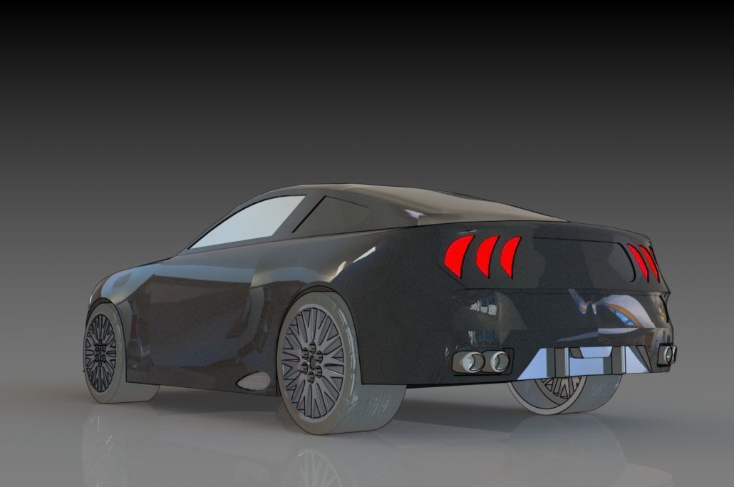Ford Mustang Free 3D print model_1