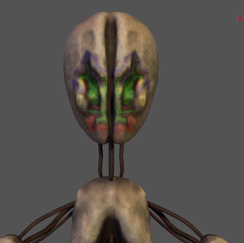 SCP 173 Low-poly 3D model_16