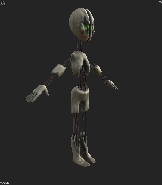 SCP 173 Low-poly 3D model_12