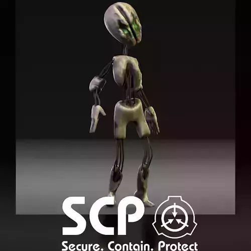 SCP 173 Low-poly 3D model