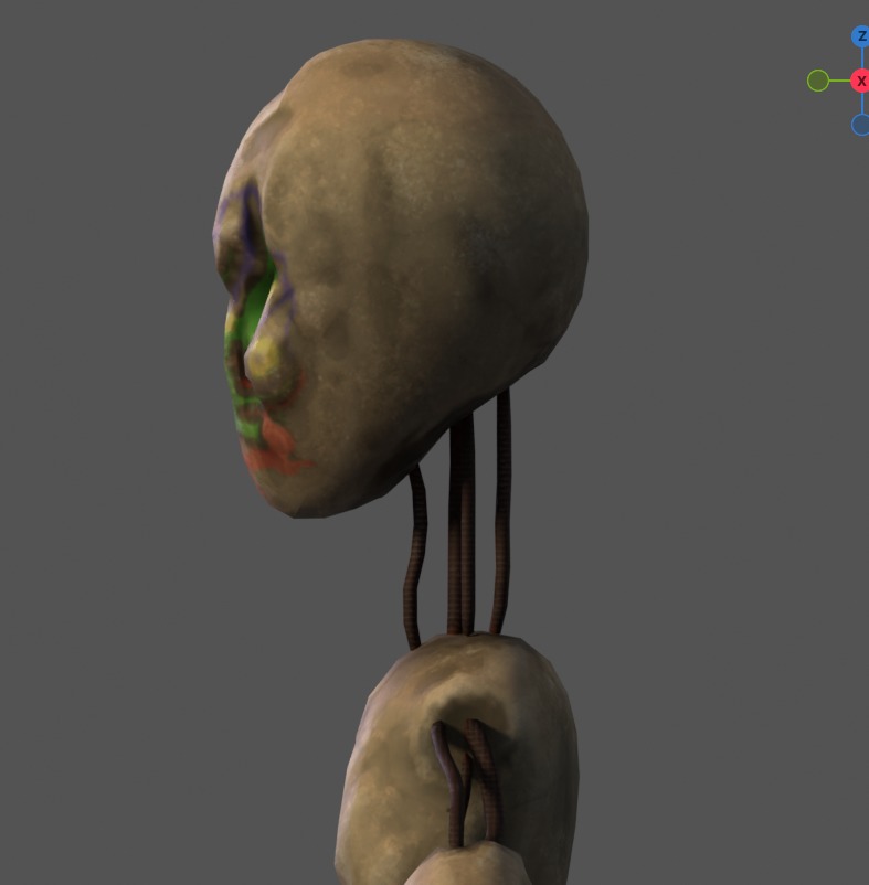 SCP 173 Low-poly 3D model_17